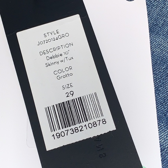 VERONICA Beard Blue Debbie 10” skinny with Tux in Grotto size 29 - Picture 15 of 16